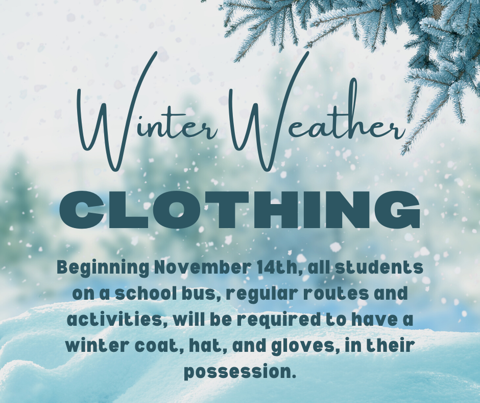 winter weather clothing poster