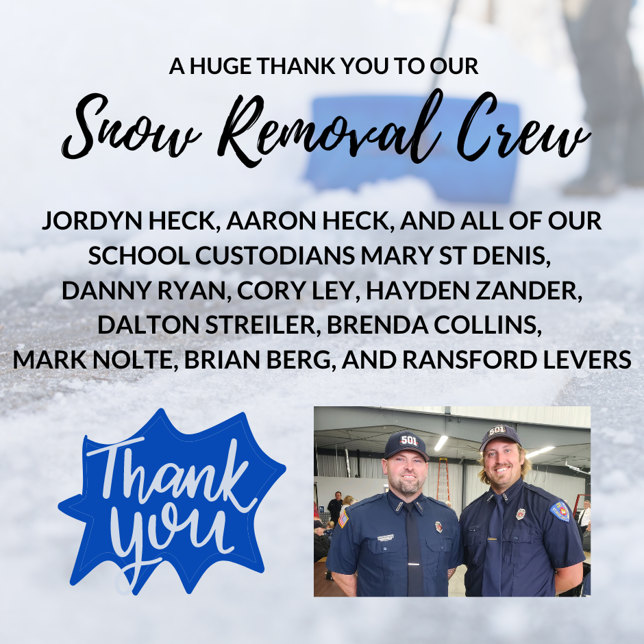Snow Removal Crew thankyou